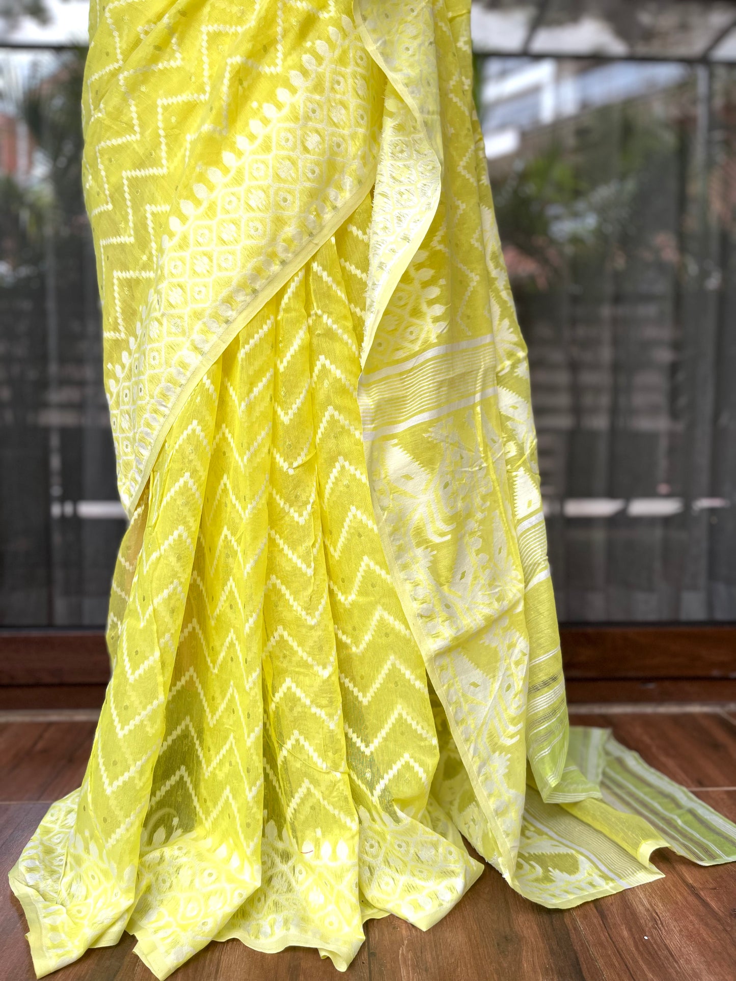 Jamdani Saree | Lemon Drop