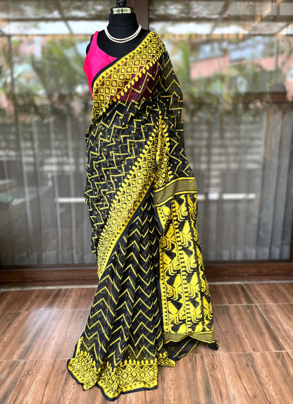 Jamdani Saree | Night Waves