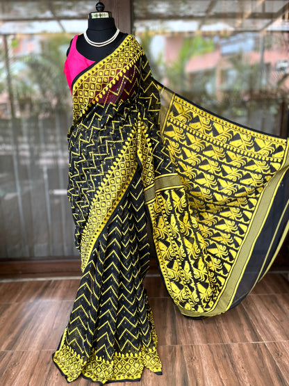 Jamdani Saree | Night Waves