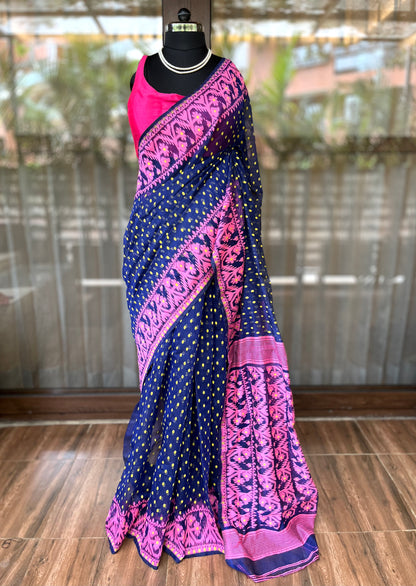 Jamdani Saree | Dots n Blue