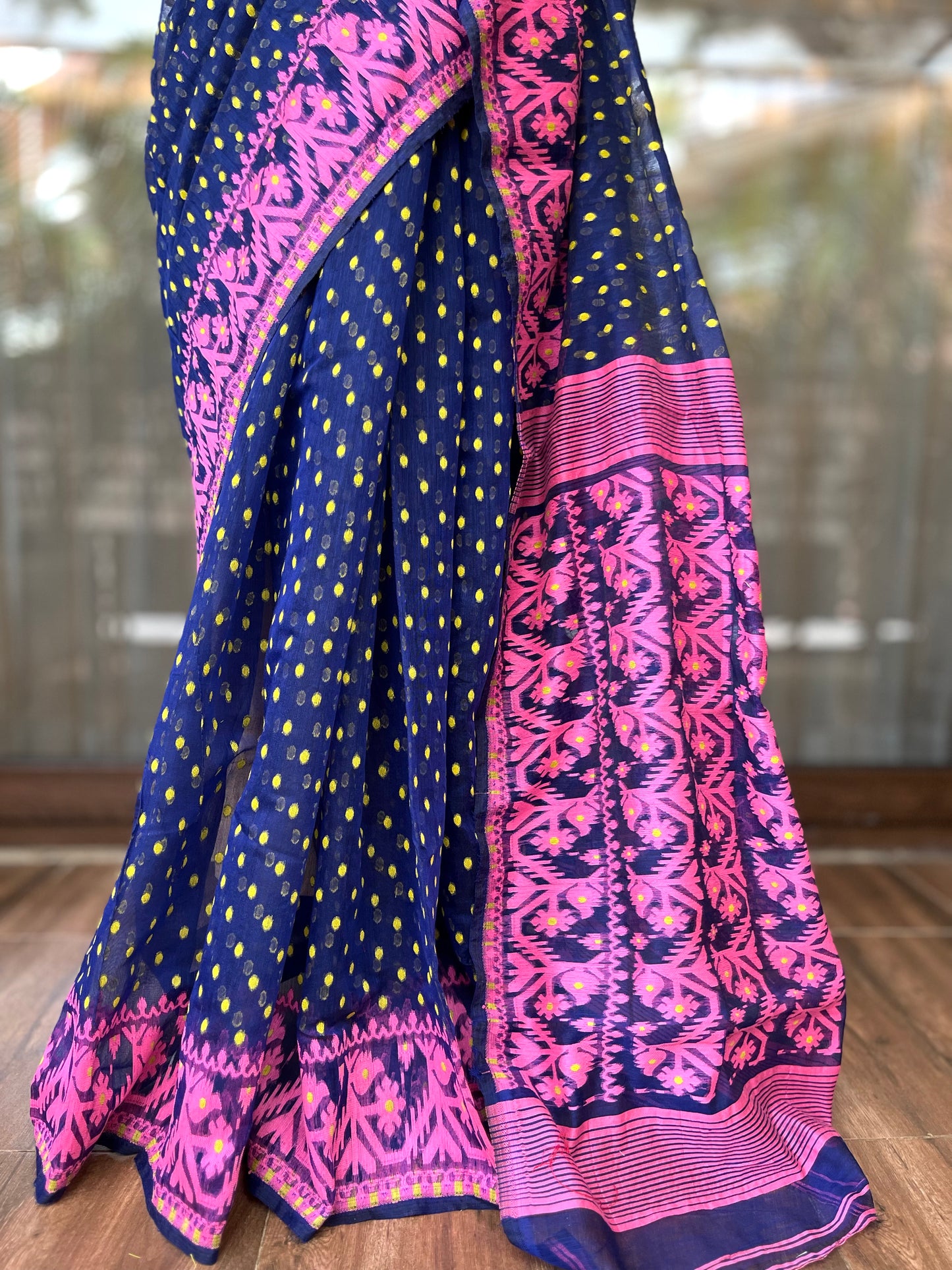 Jamdani Saree | Dots n Blue