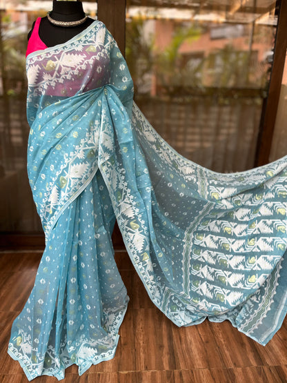 Jamdani Saree | Golden Sky