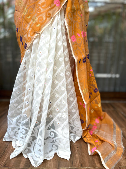 Jamdani Saree | Vanilla Bloom