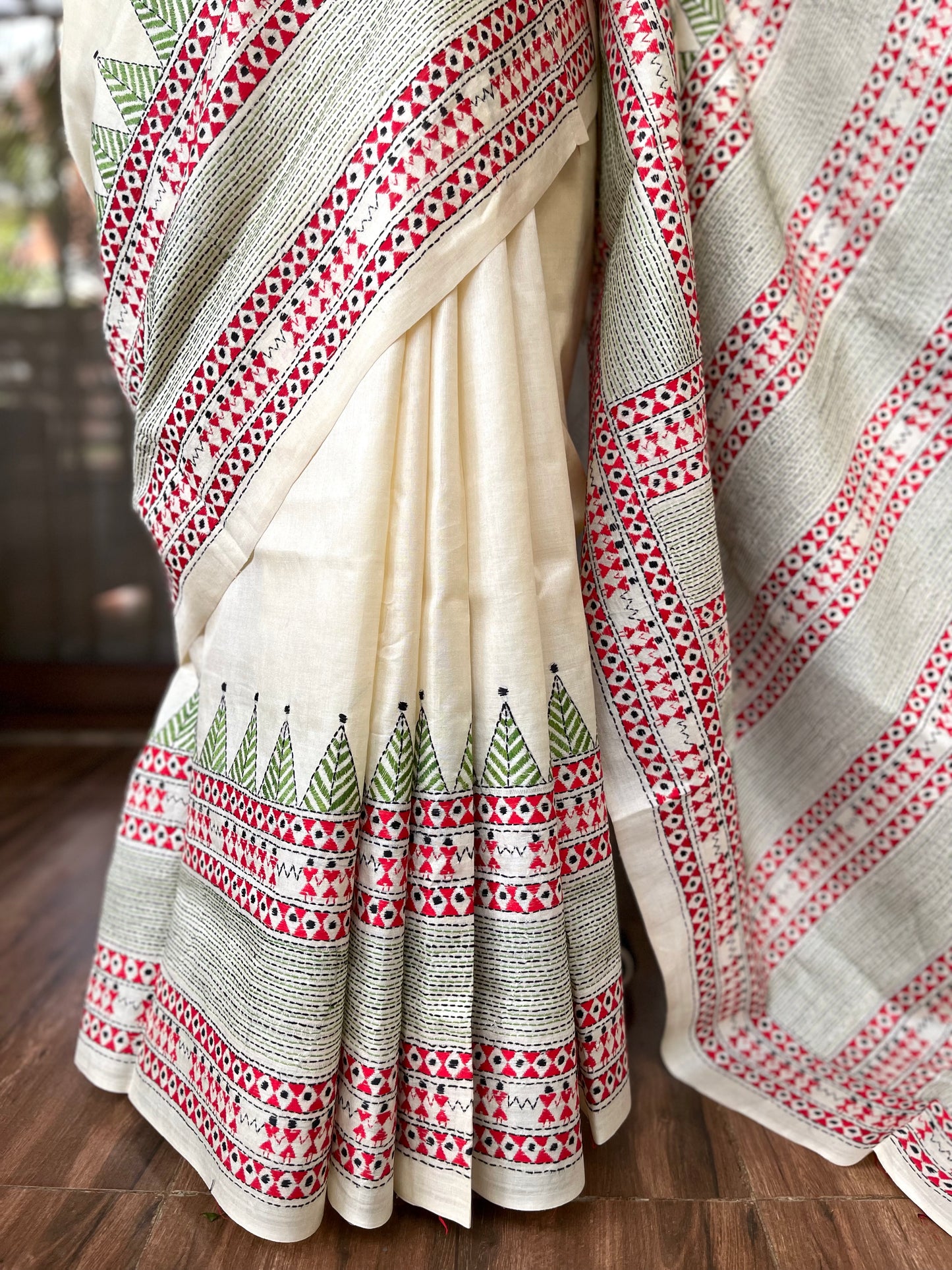 Kantha Stitch Saree | Artsy Hems