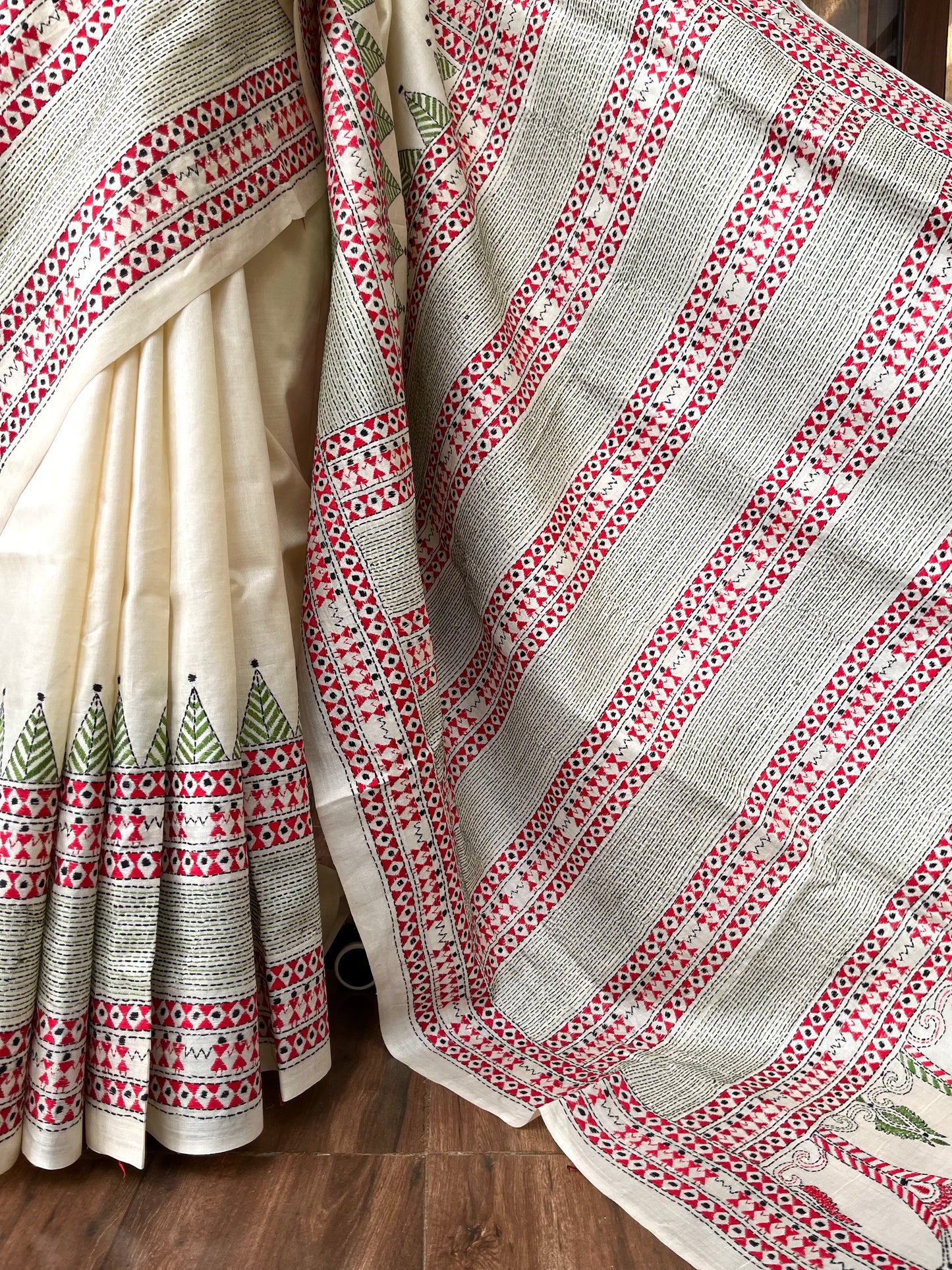 Kantha Stitch Saree | Artsy Hems