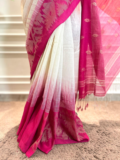 Linen Saree | Ganga Jamuna