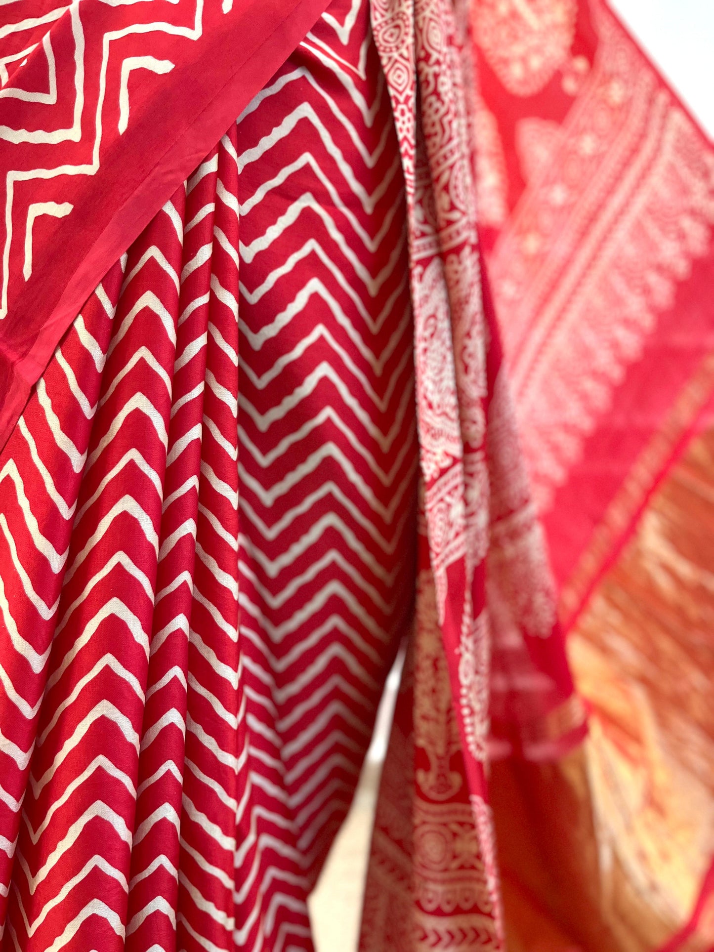 Modal Silk Saree | Leheriya