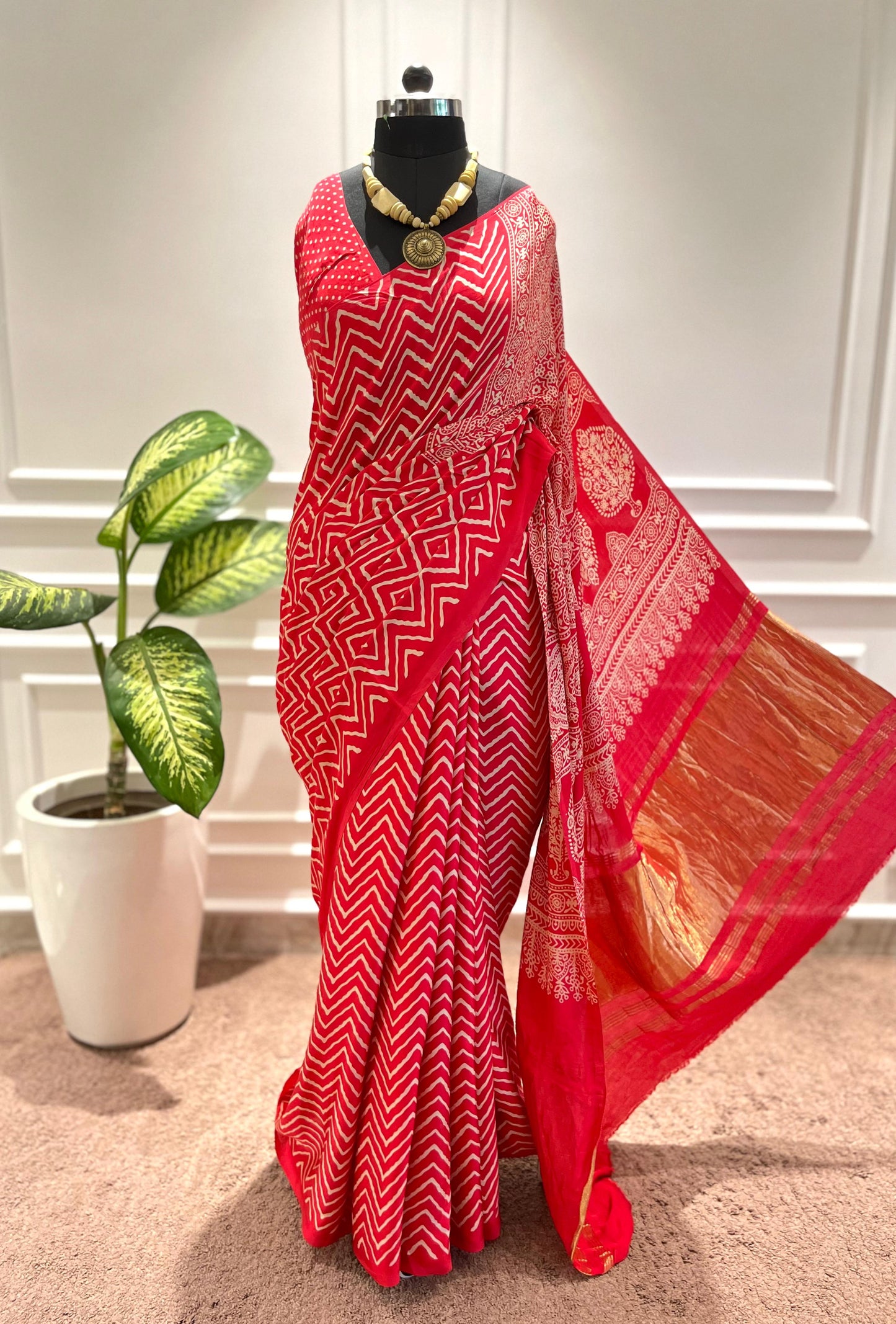 Modal Silk Saree | Leheriya