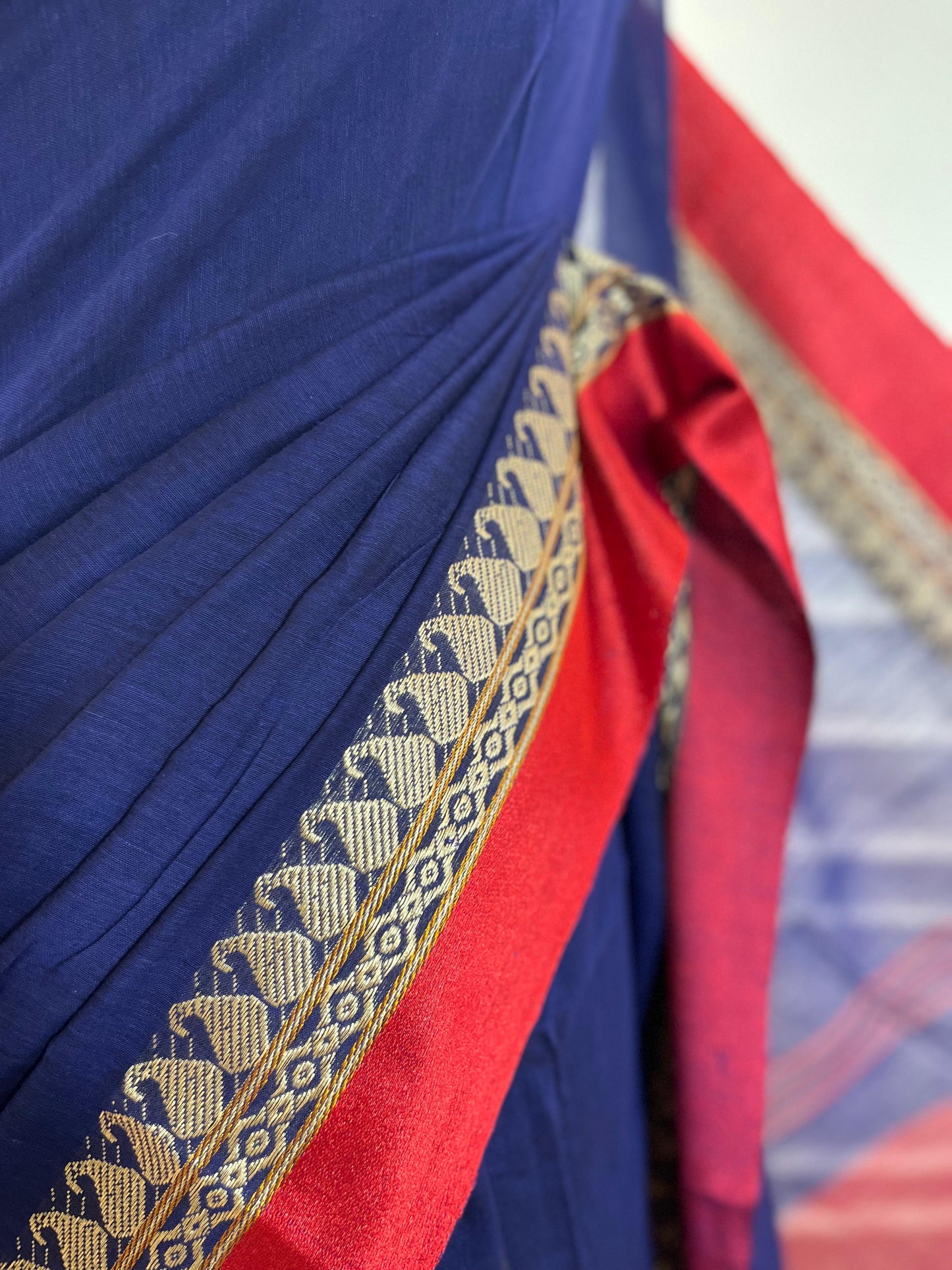 Cotton Saree | Firdaus | Blue