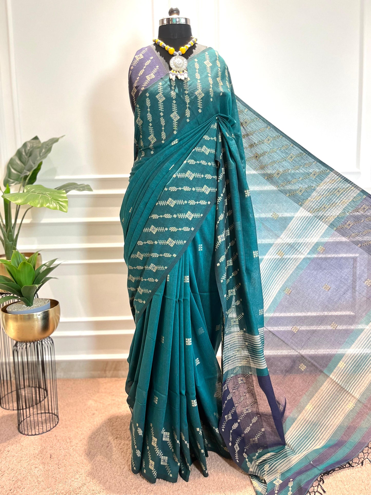 Cotton Saree | Gulzar | Green