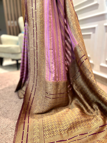 Party Wear Saree | Azara | Pink