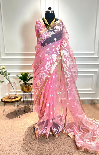 Party Wear Saree | Jahanara | Pink