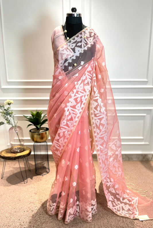 Party Wear Saree | Jahanara | Peach