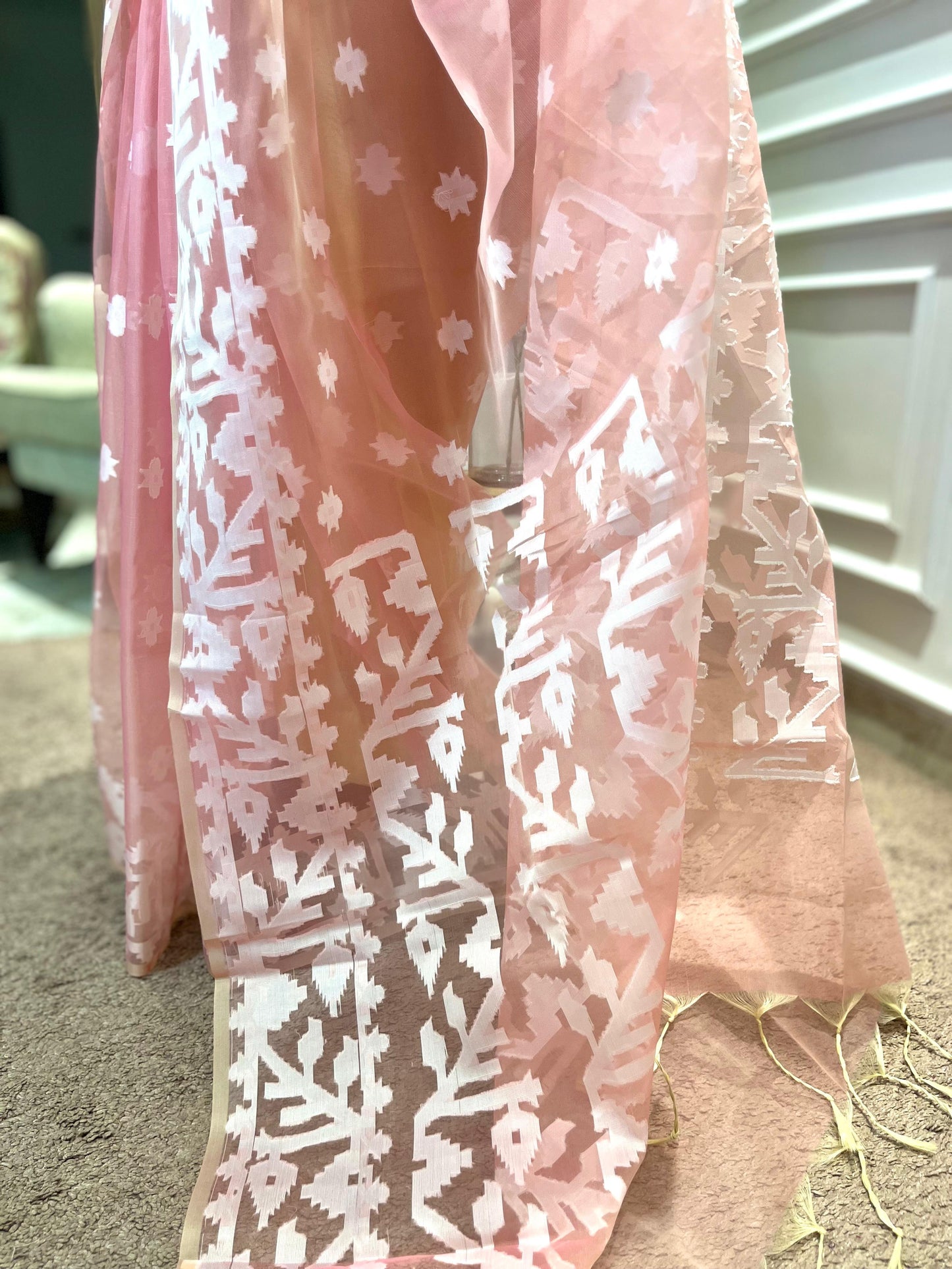 Party Wear Saree | Jahanara | Peach