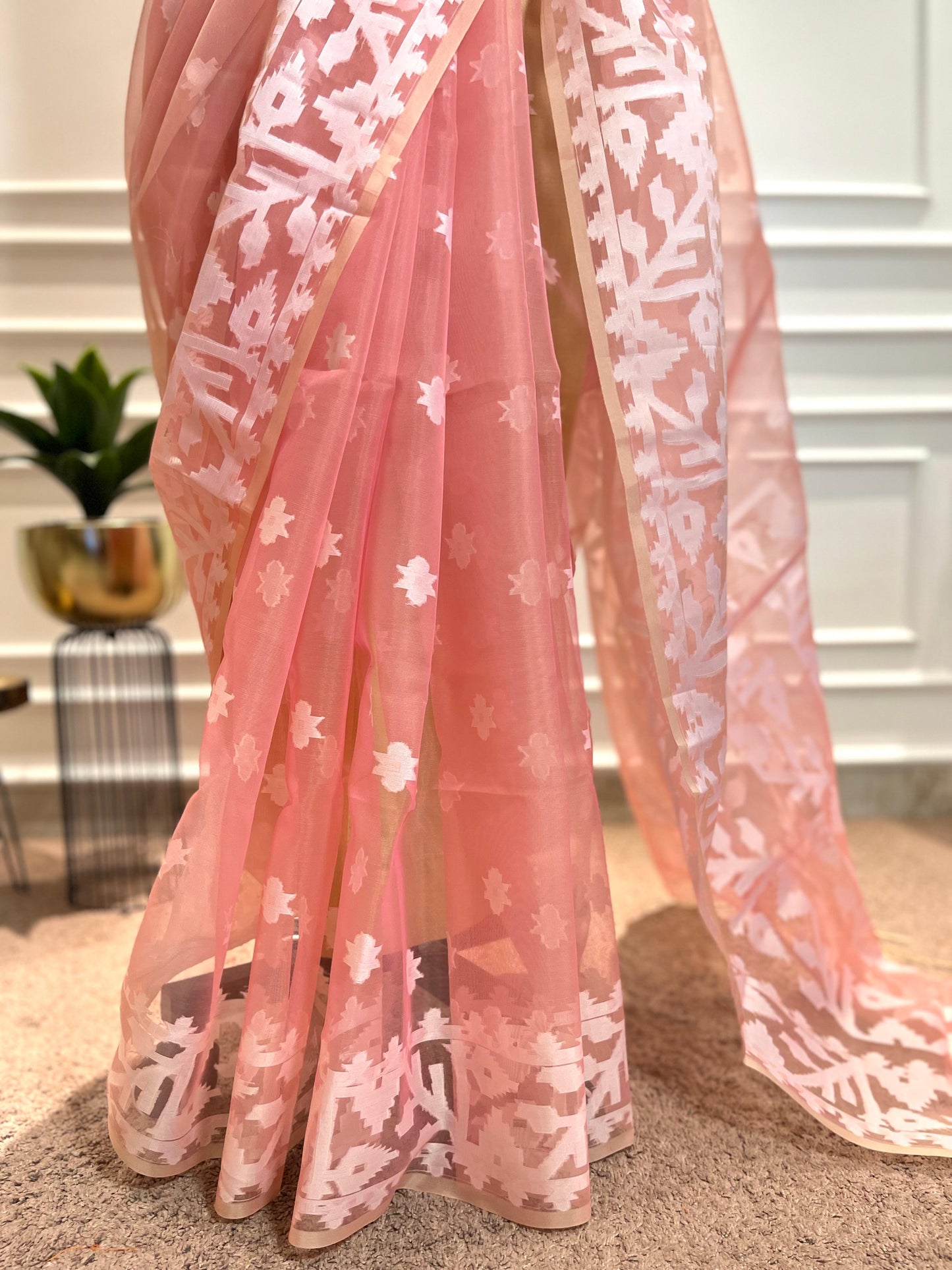 Party Wear Saree | Jahanara | Peach