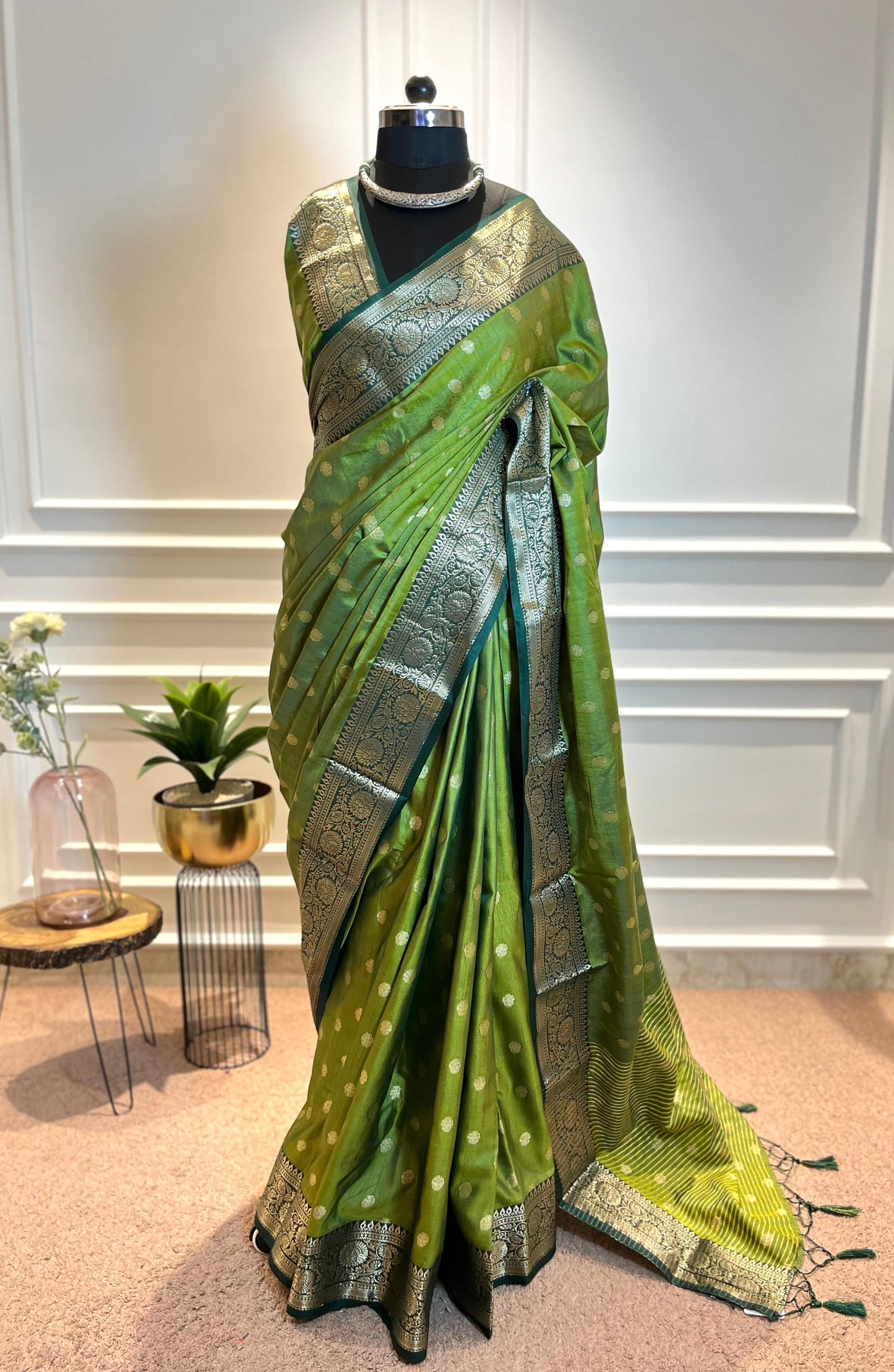 Party Wear Saree | Shagun | Green