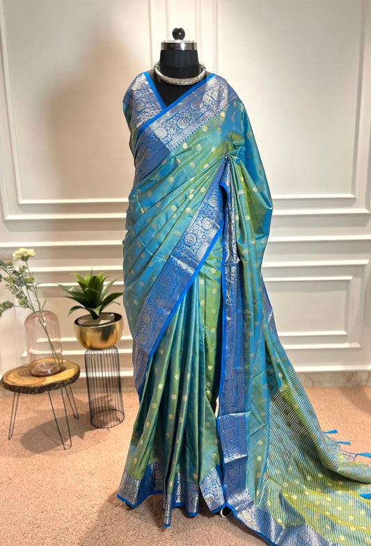 Party Wear Saree | Shagun | Blue