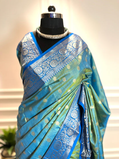 Party Wear Saree | Shagun | Blue