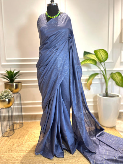 Syaahi | Rangeen Khwaab | Tussar Silk Saree