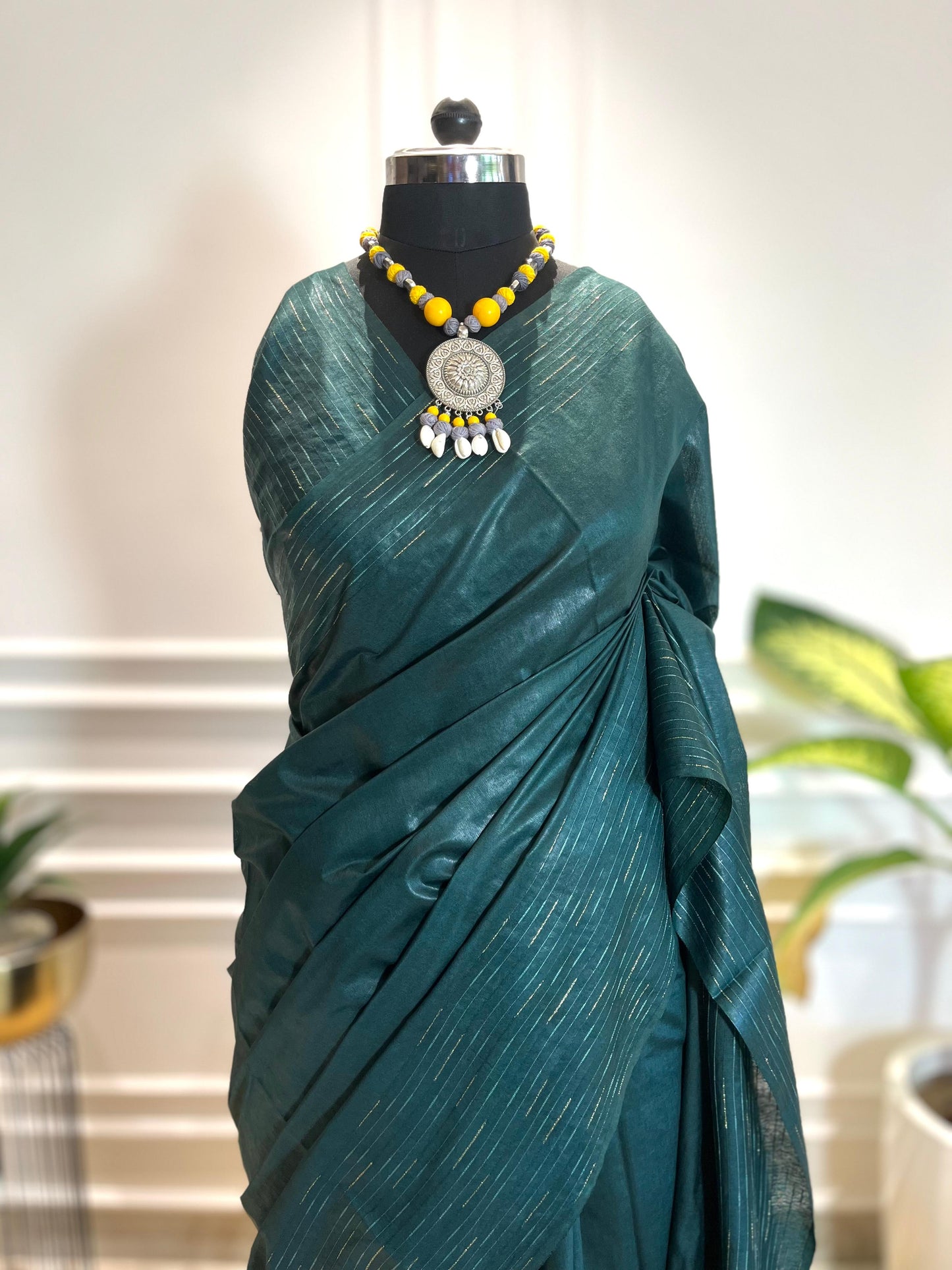 Pine Green | Rangeen Khwaab | Tussar Silk Saree