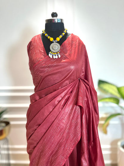 Rosewood | Rangeen Khwaab | Tussar Silk Saree