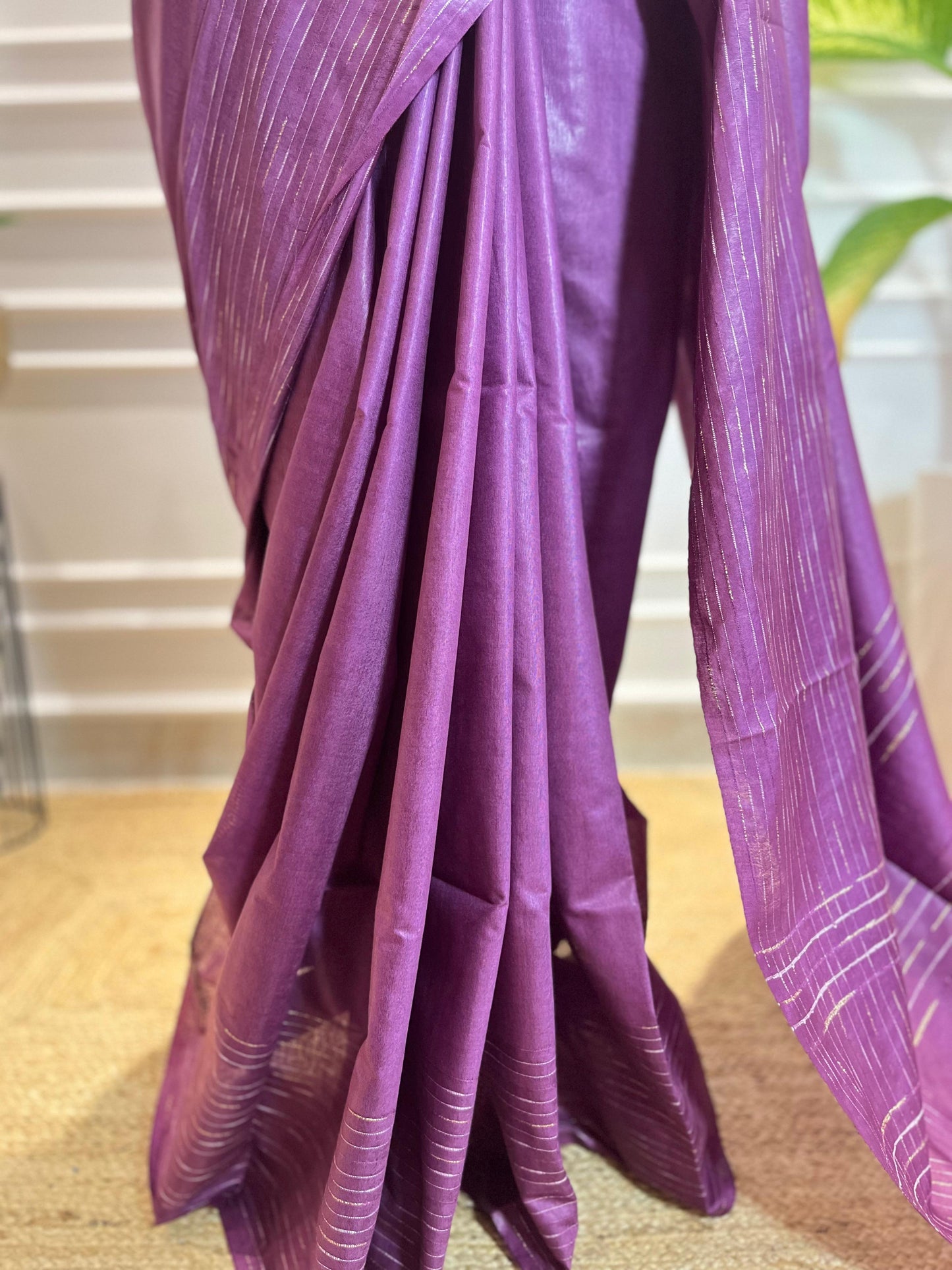 Plum | Rangeen Khwaab | Tussar Silk Saree