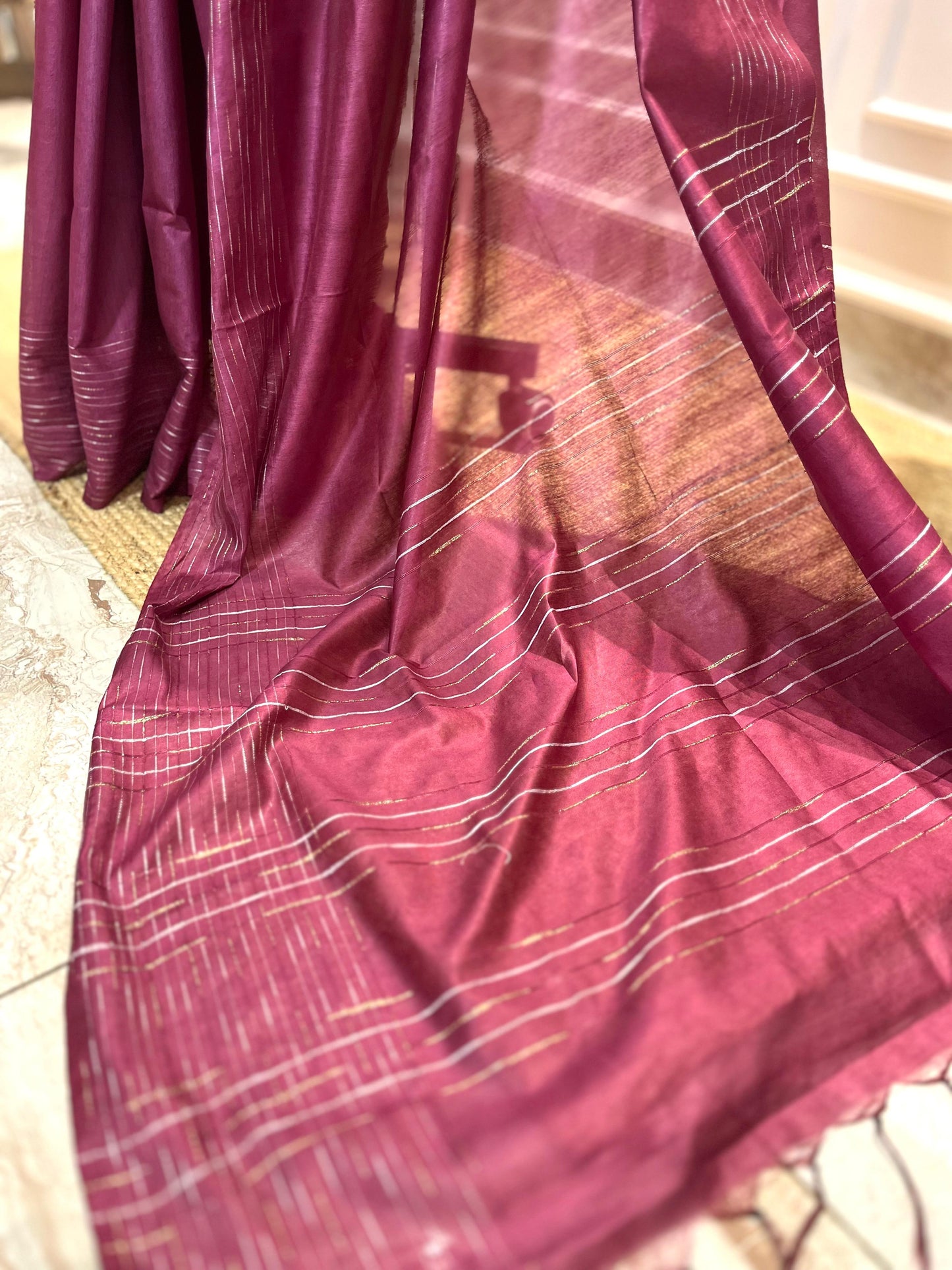 Magentic | Rangeen Khwaab | Tussar Silk Saree