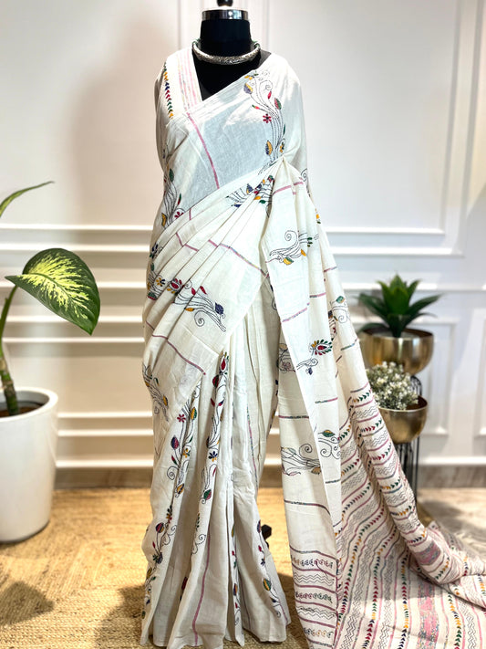 Chandni | Kantha Stitch Saree