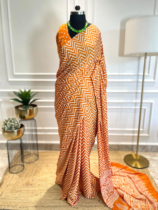 Santre ki Leher | Modal Silk Saree