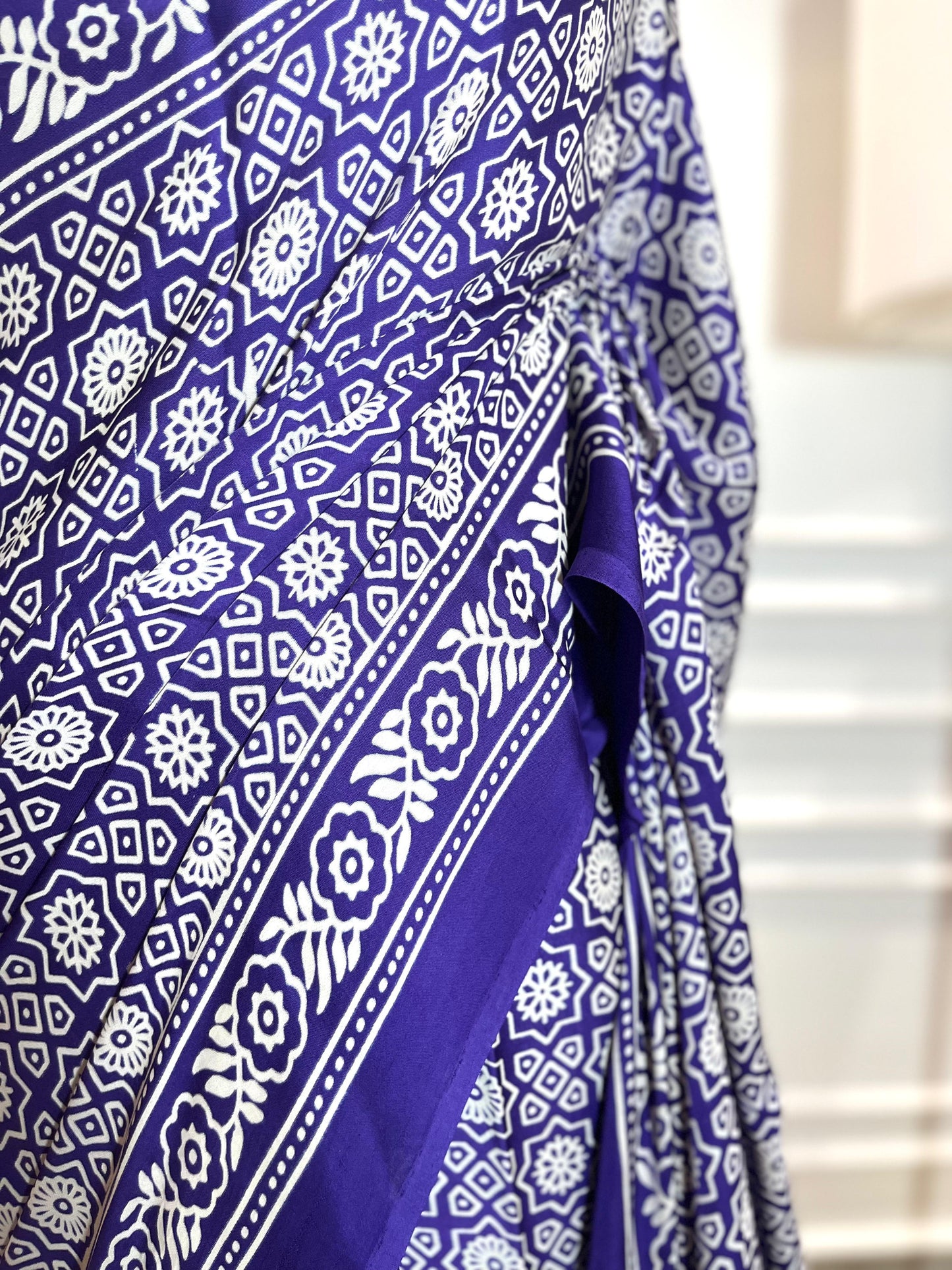 Purple Sitarey | Modal Silk Saree