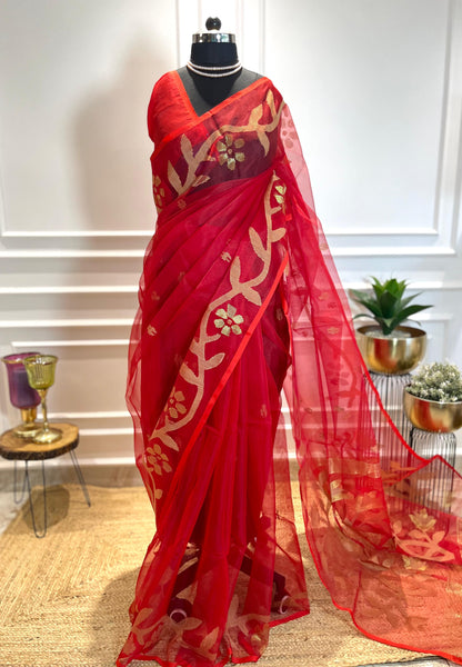 Laal Ishq | Muslin Silk saree