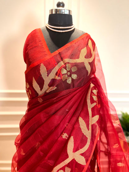 Laal Ishq | Muslin Silk saree