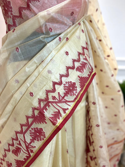 Shankha-Pola | Tussar Silk Saree