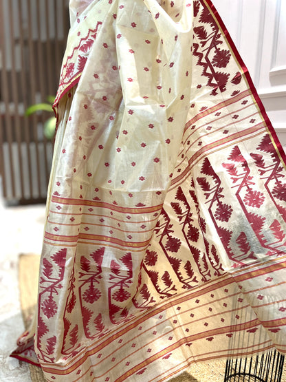 Shankha-Pola | Tussar Silk Saree